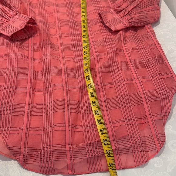 Trina Turk Aisling Print Long Sleeve Shirtdress. Size Medium - Picture 12 of 14